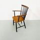Danish spindle teak armchair, 1950s