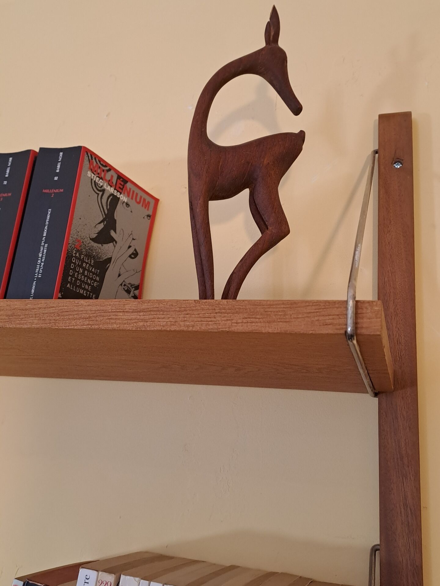 Wall unit 4 shelves, Vintage Scandinavian 1960s