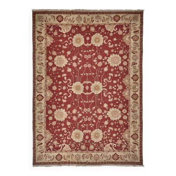 Turkish Handknotted Wool Oushak Rug 373 cm x 507 cm