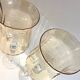 Duo de Photophores Vases Bougeoirs sur Pied Verre Cristal Soufflé Ambré