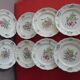 Lot 8 flat plates porcelain of Lunéville Flower patterns
