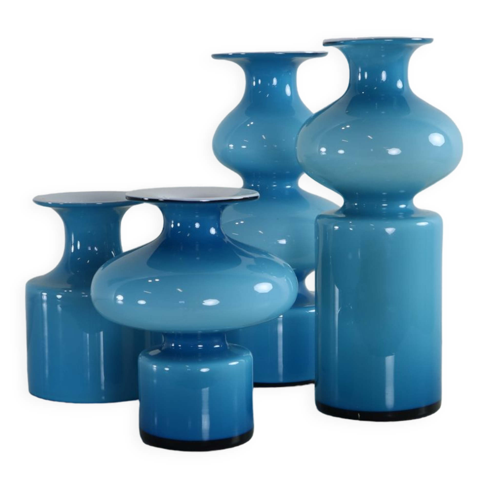 Set of Holmegaard vases