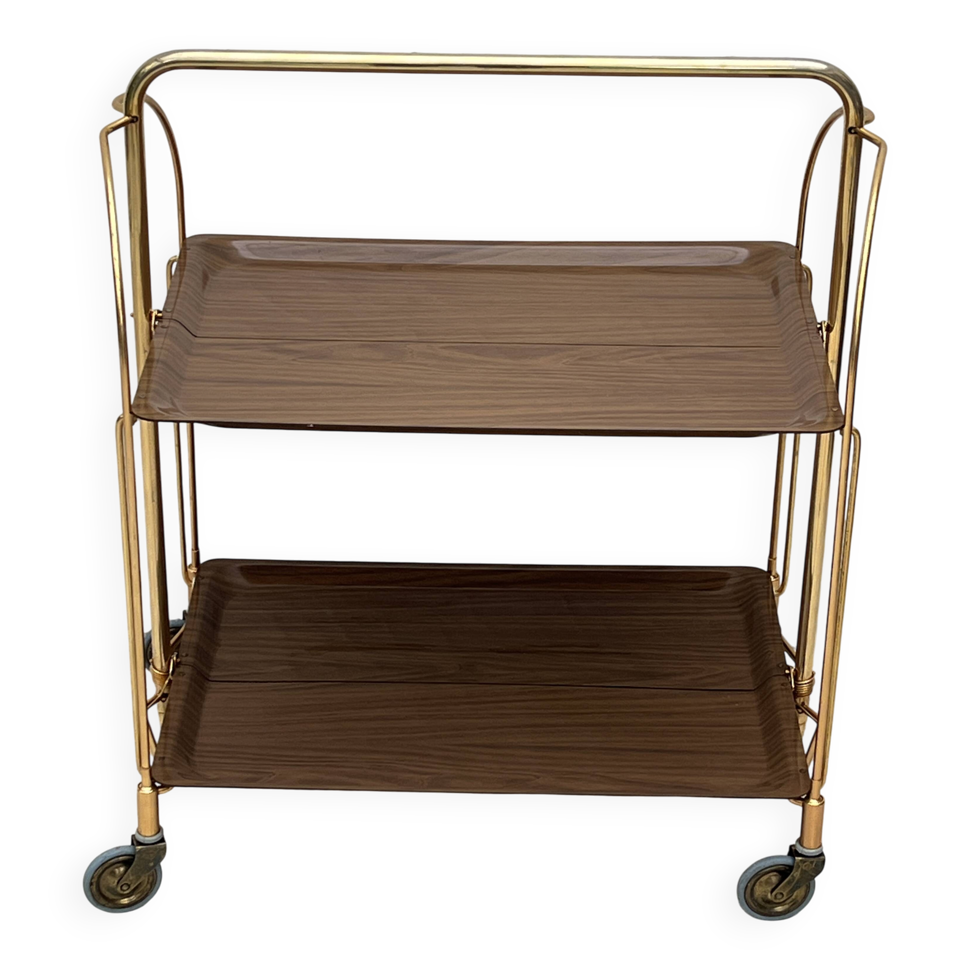 Vintage Golden Folding Table Gerlinol