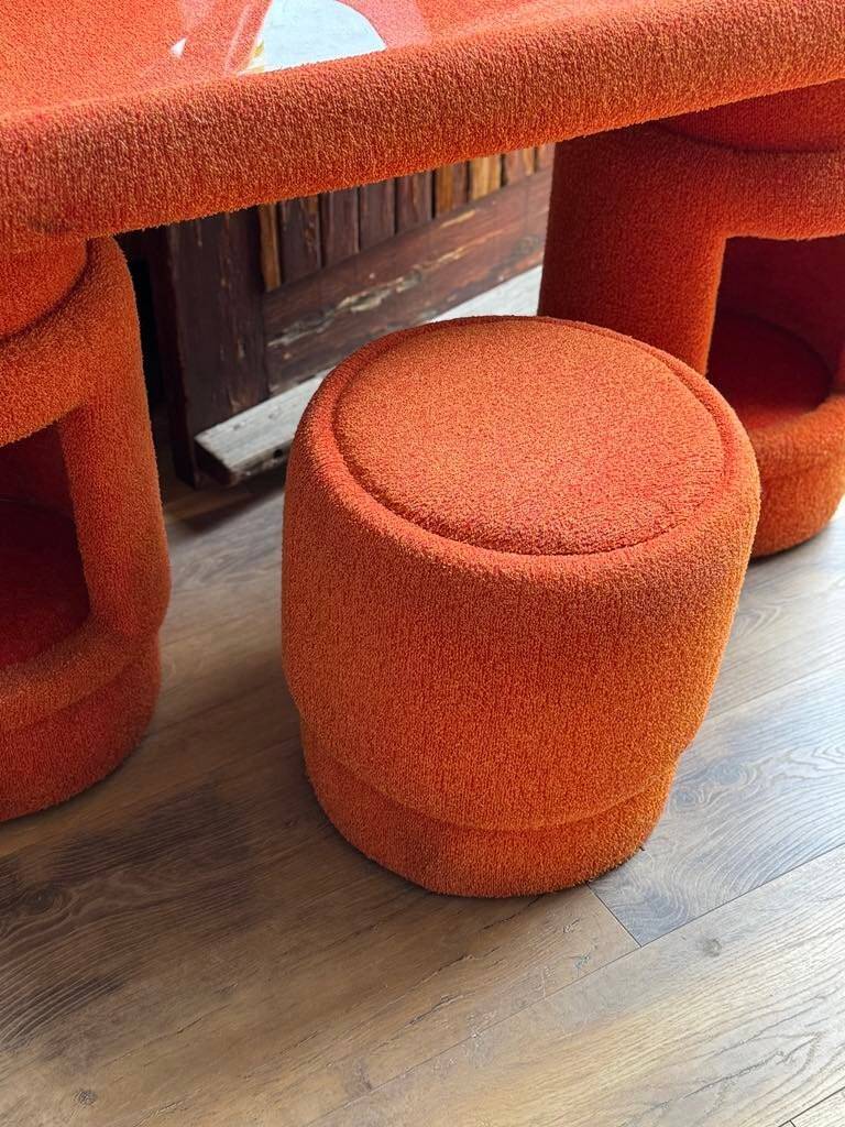 Dressing table with chairs from Kecskemét Furniture, 1975, set of 3