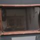 Rattan, bamboo and smoked glass tray