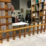 Vintage rattan mirror 1960