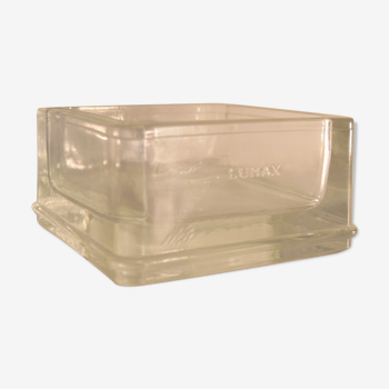 Lumax ashtray vintage glass pavé 1950
