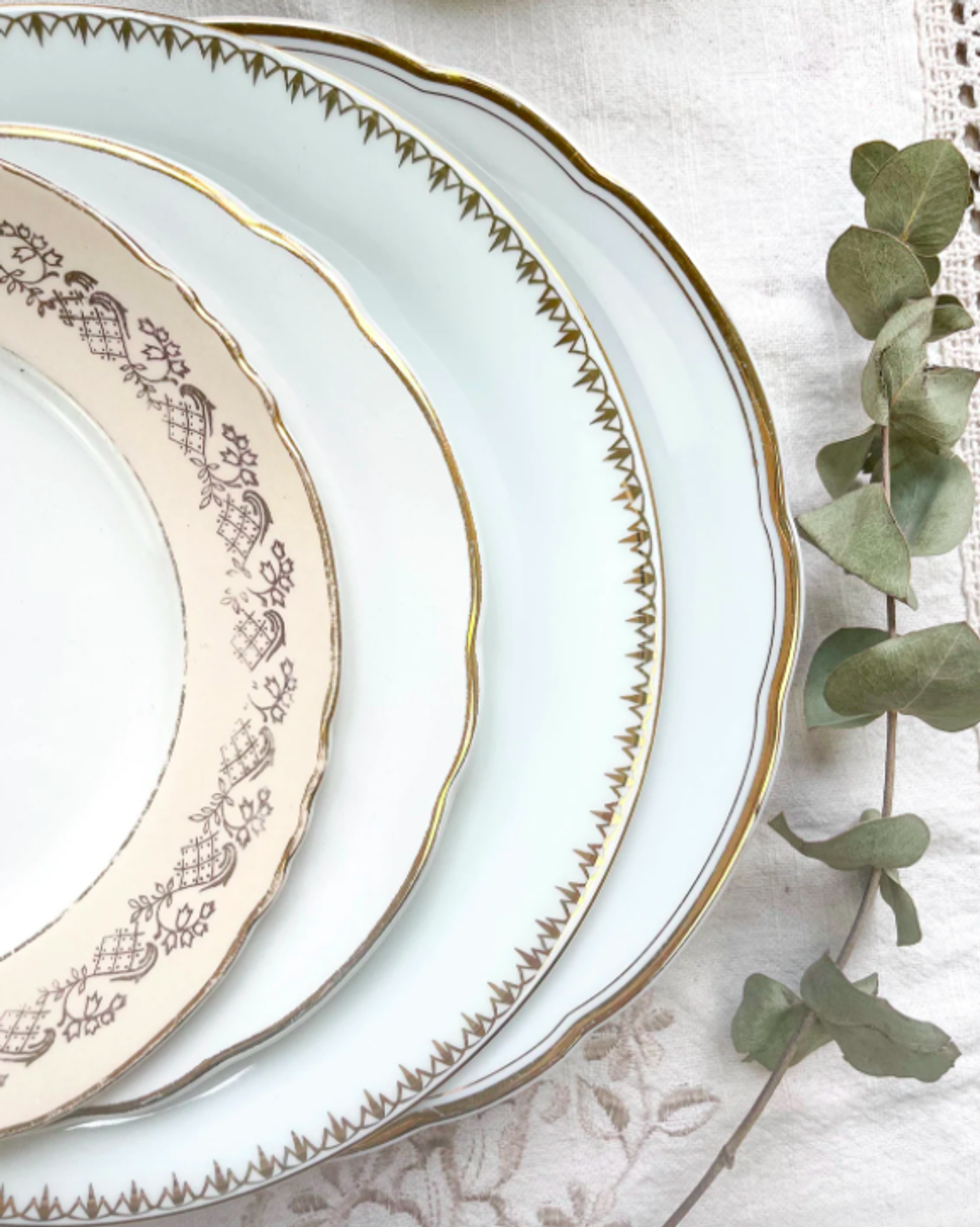 Service de table en porcelaine pour 6 personnes