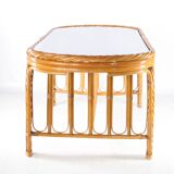 Rattan dining table