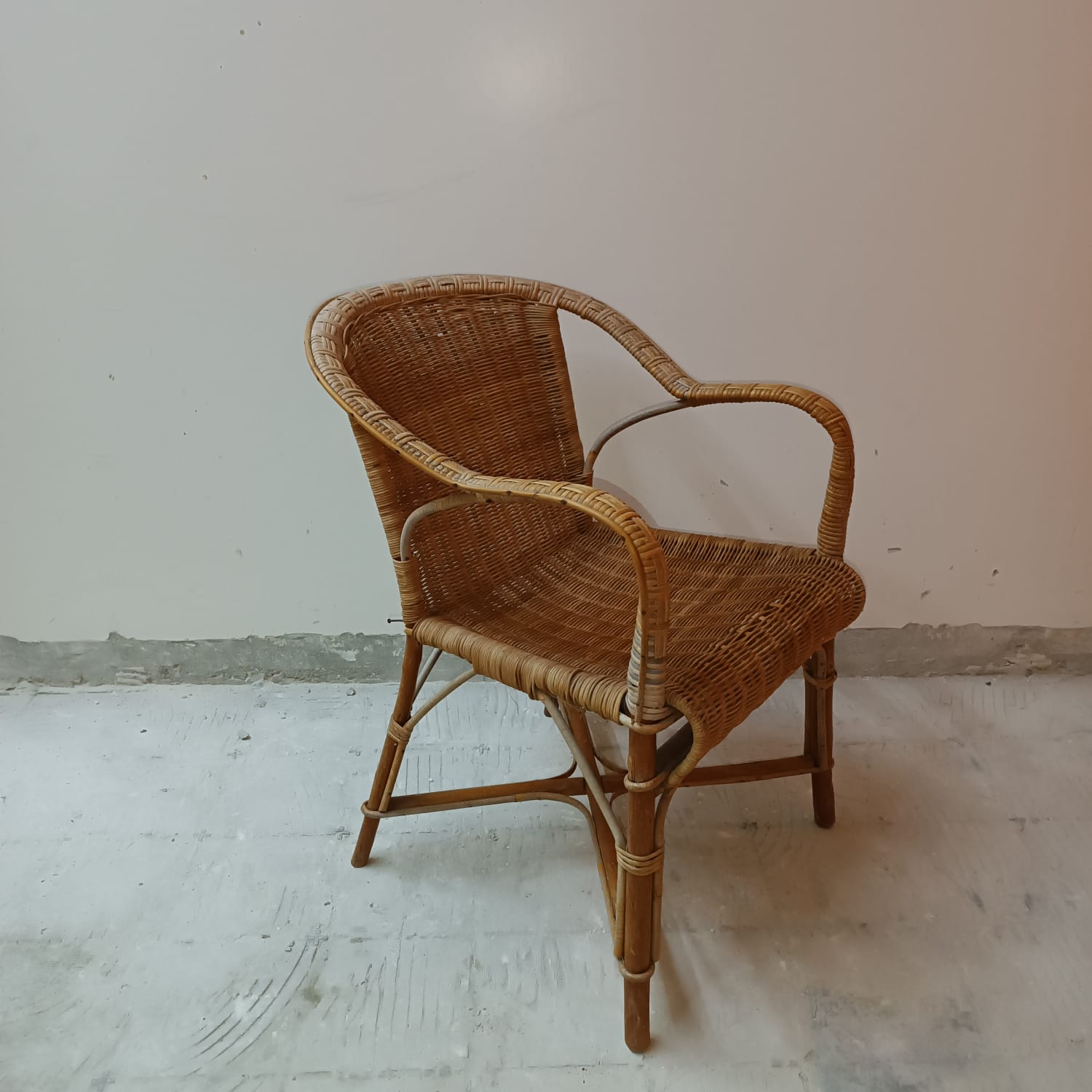 2 rattan armchairs for children