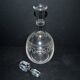 Antique carafe with guilloché spiral decoration – pantograph chemical engraving, circa 1900