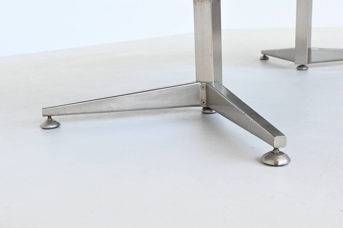 Bureau d'angle exécutif Abbondinterni en acajou et verre, Italie, 1970
