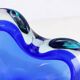 Cendrier en verre de Murano bleu