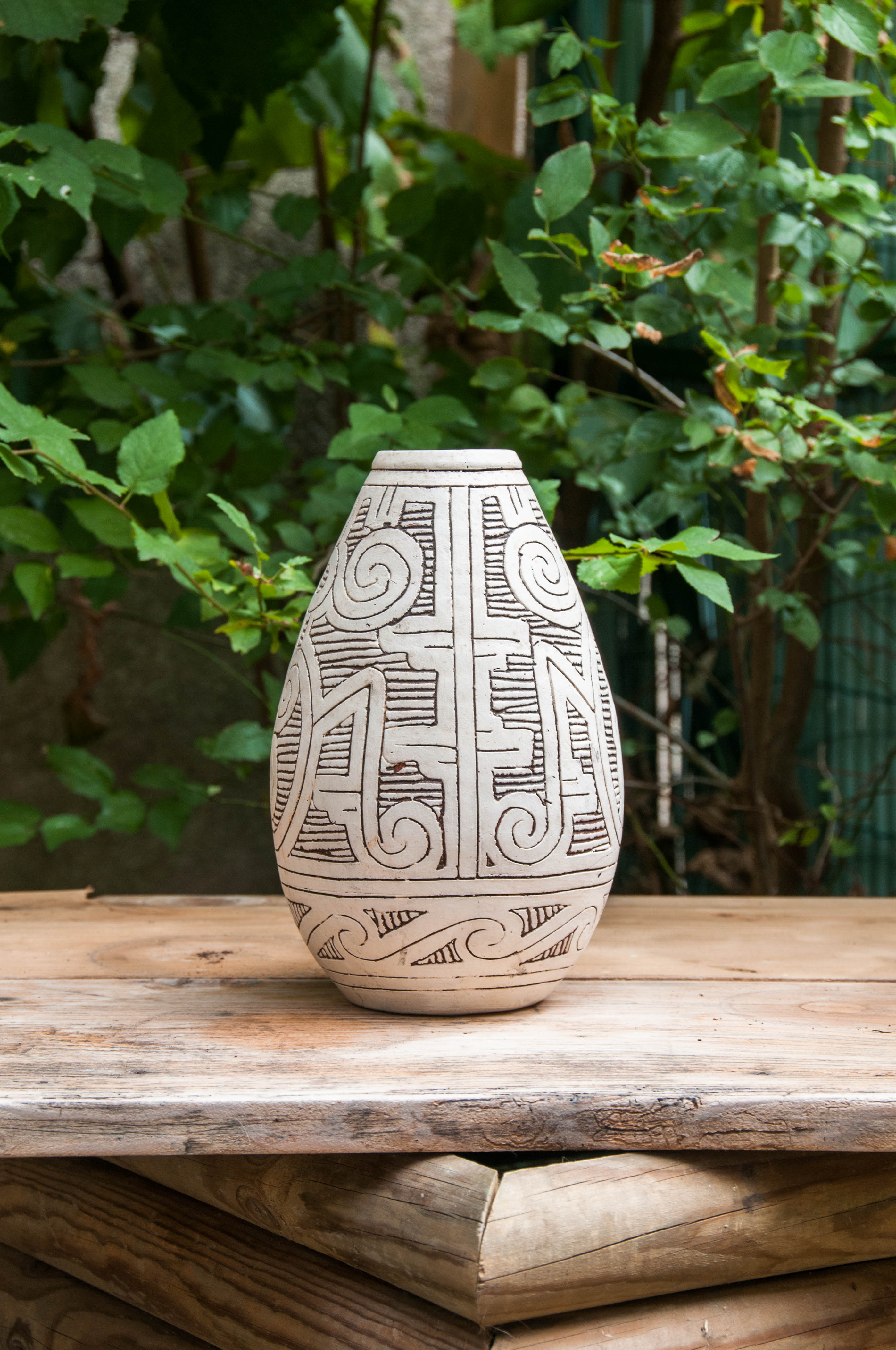Terracotta vase