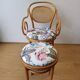 Wooden chair and stool, 1950