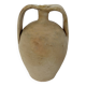 Jar, amphora, vase, in terracotta with handles, southern France, 1950