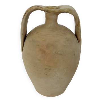 Jarre, amphore, vase, en terre cuite avec anses, sud de la France, 1950