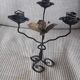 Vintage wrought iron candlestick