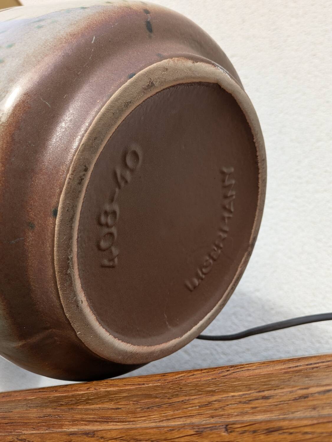 Vintage Ceramic Lamp, mid century Made in Germany