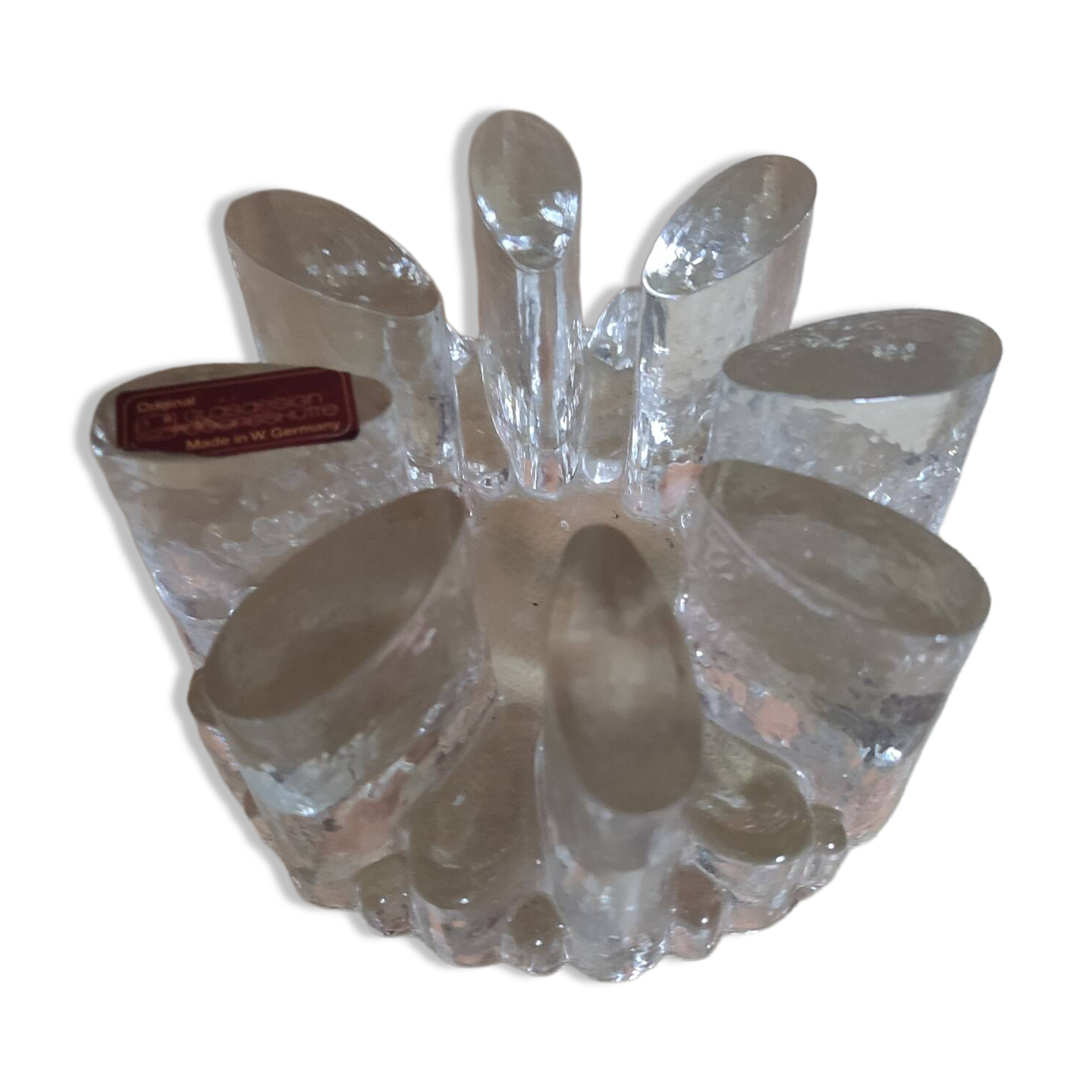 Glass candlestick