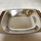 Plat carré métal et bois style scandinave