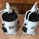 Set of two old white projectors theater lights