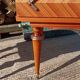 Pair of cherry wood marquetry bedside tables