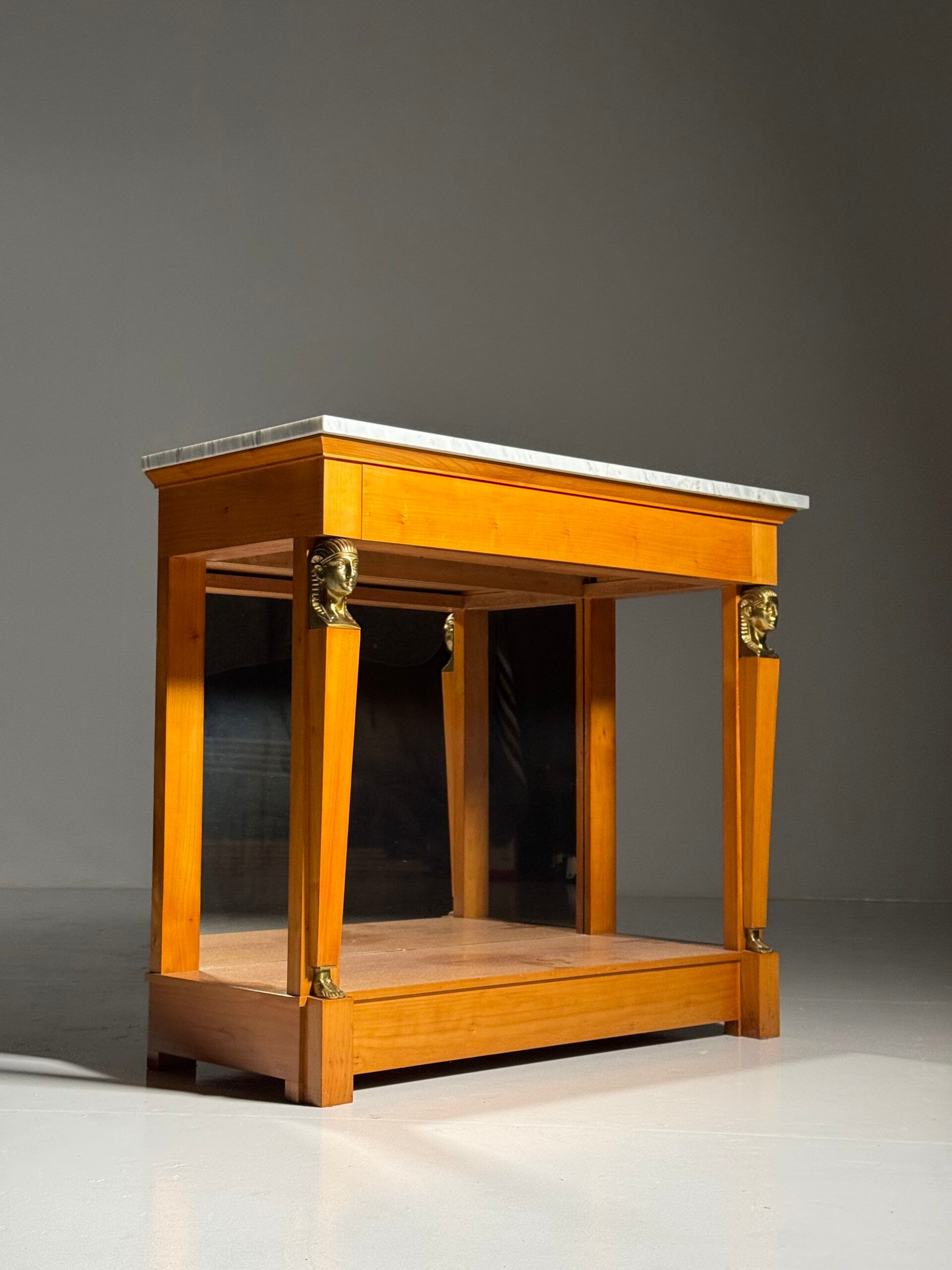 Empire style trumeau with marble top