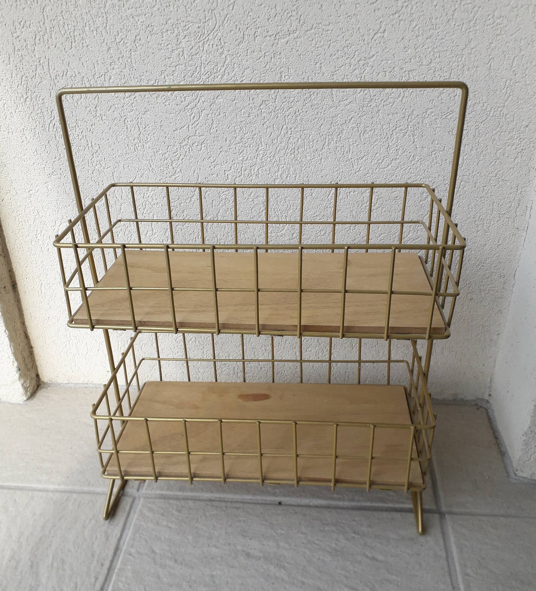 Panier de rangement en métal