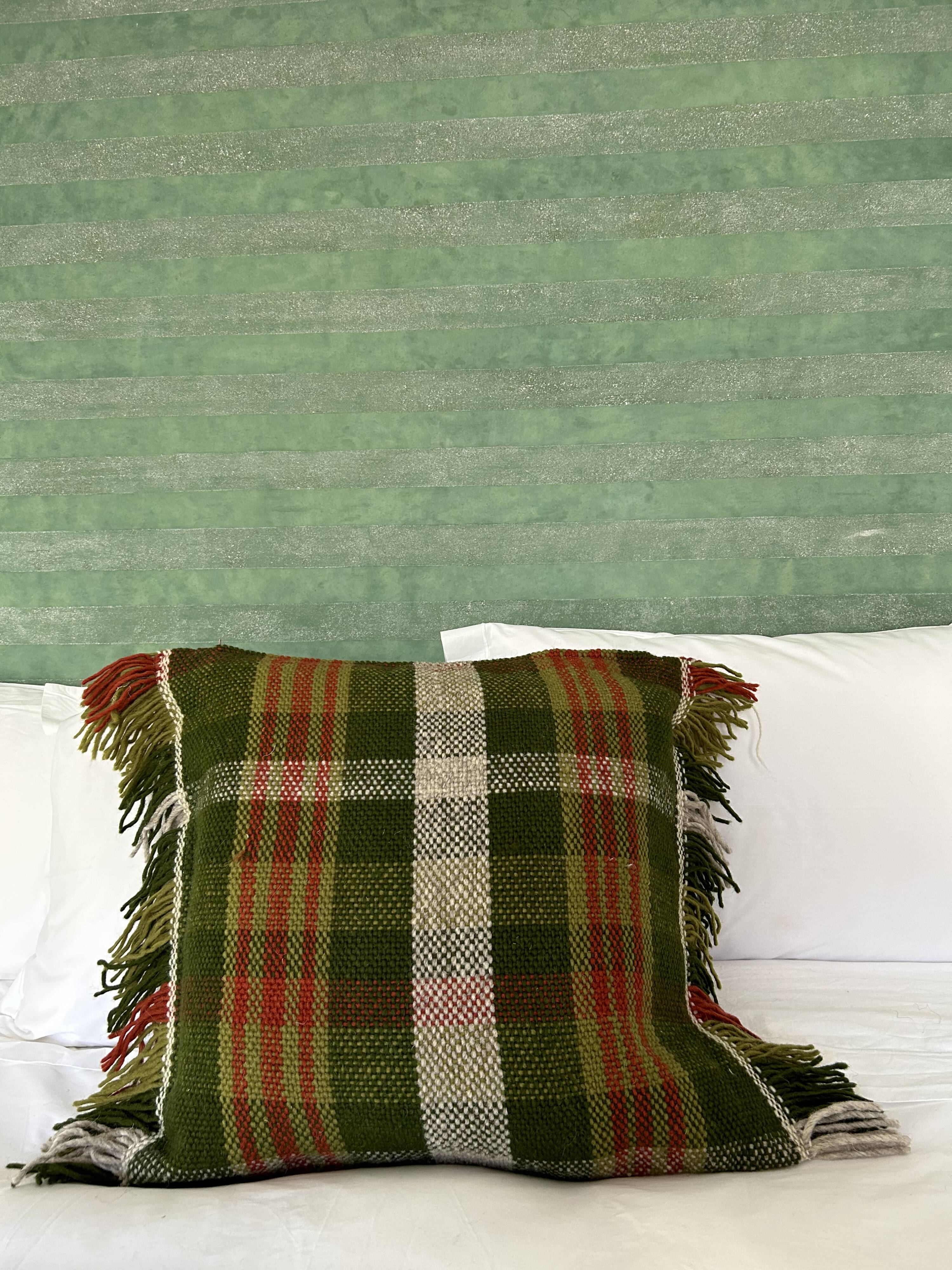 BHV - coussin carré vert