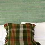 BHV - green square cushion