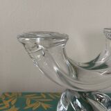 Daum crystal candlestick