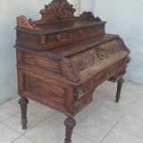 Louis XIII cylinder desk in oak, 19th century