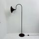 Hala Zeist Trumpet brown minimalist floor lamp, 1970s Dutch design
