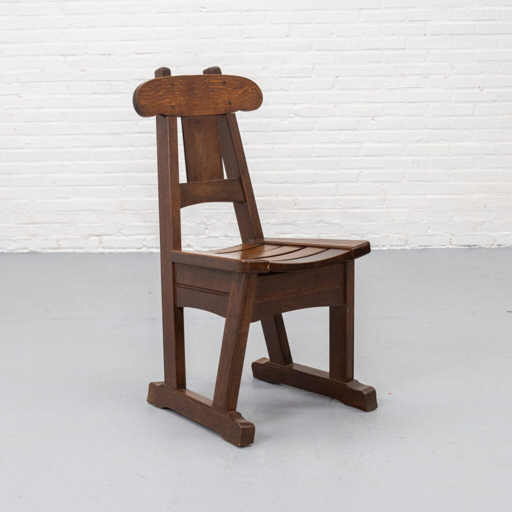 Ensemble de chaises de salle à manger brutalistes des années 1970