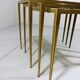 Set nesting tables in brass & glass by Deutsche Vereinigte Werkstätten