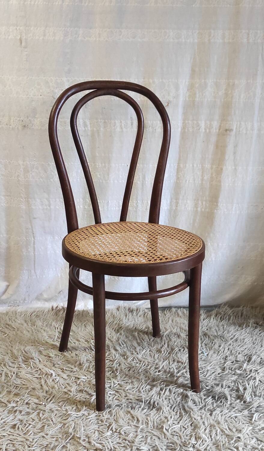 Bentwood and cane chair - mid 20th century
