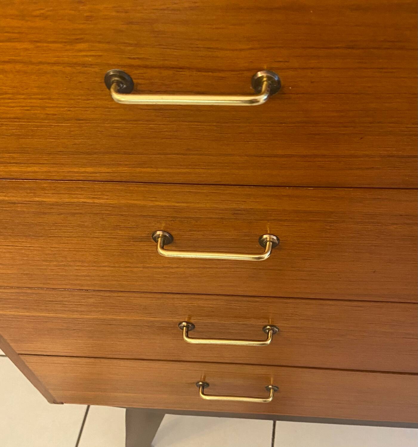 Vintage sideboard with compass feet