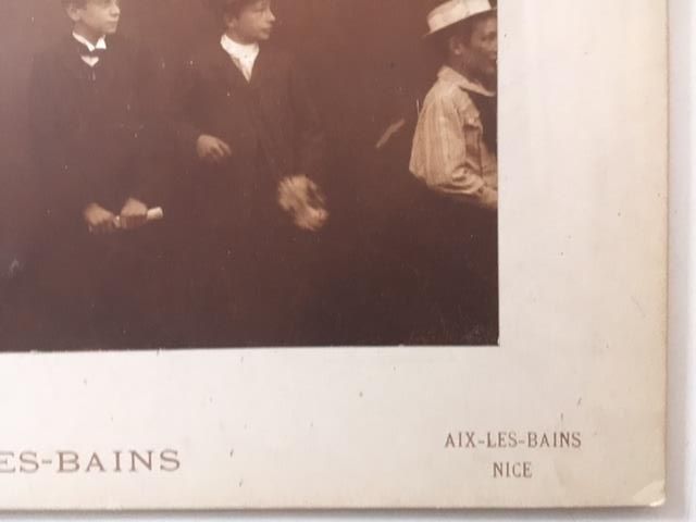 Photography Desgranges France Battle of flowers Aix the baths around 1900