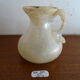 Vase with miniature handle Scavo Seguso Vetri d'Arte iridescent glass Murano 1950