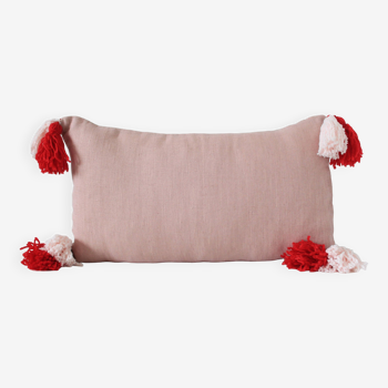Rectangular cushion 100% Linen & Wool