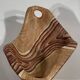 ceramic dish "faux wood" Vallauris 60s