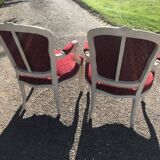 Pair of Louis XV convertible chairs