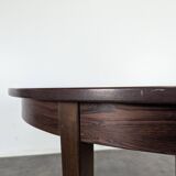 Table scandinave en palissandre avec allonge