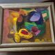 Bernard Ledain (1944–2024) – Abstract painting mixed media on canvas