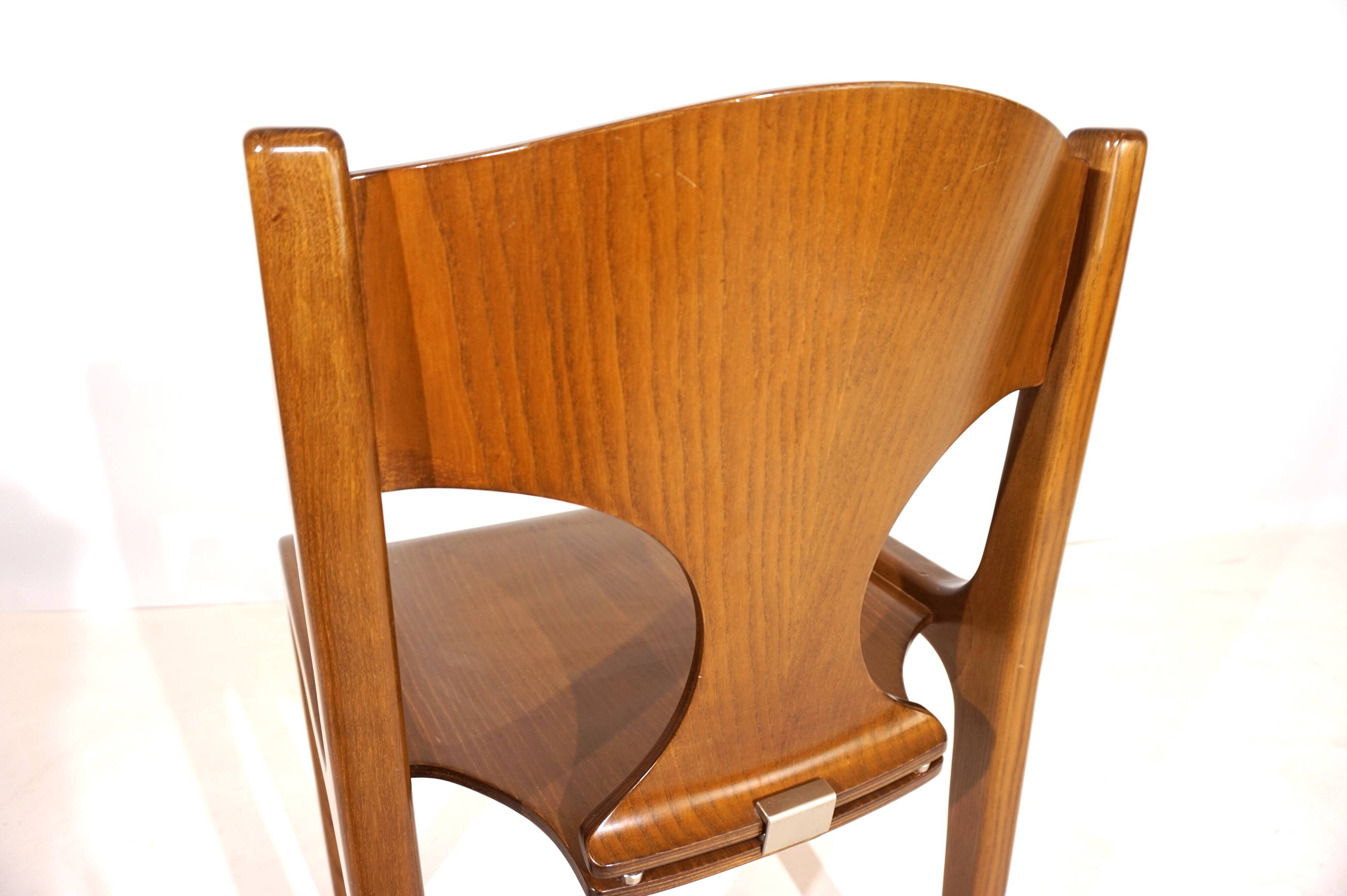 Pozzi dining chairs set of 4 by Augusto Savini