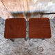 Paire de tabourets style scandinave bois & formica