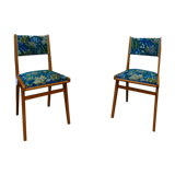 Pair of chairs 1960 jungle fabric