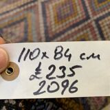 Small Vintage Turkish Kilim Rug 110x84 cm Wool Kelim