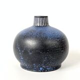Vintage blue ceramic vase by Thoms Keramik, Germany, 1960s–1970s